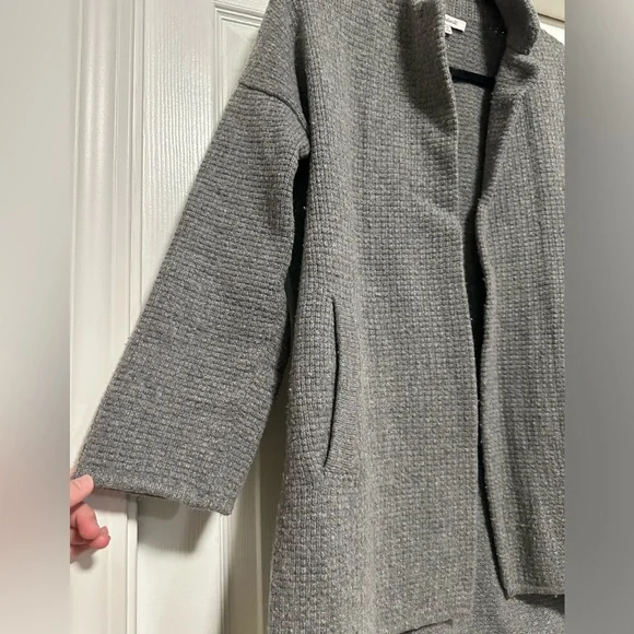 Madewell Gray Merino Wool Long Sleeve Open Sweater Jacket Women's Size XS
